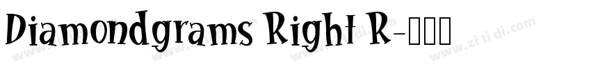 Diamondgrams Right R字体转换